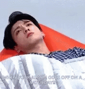 Jungkook Rise GIF - Jungkook Rise When Your Alarm Goes Off GIFs