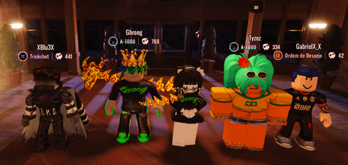 a group of roblox characters are standing next to each other with one of them wearing a shirt that says strong
