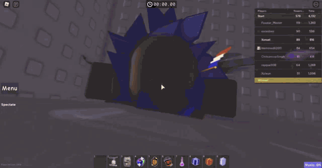 a screenshot of a video game shows a countdown of 00:00:00
