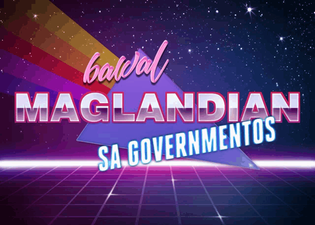 a purple background with the words maglandian sa governmentos on it