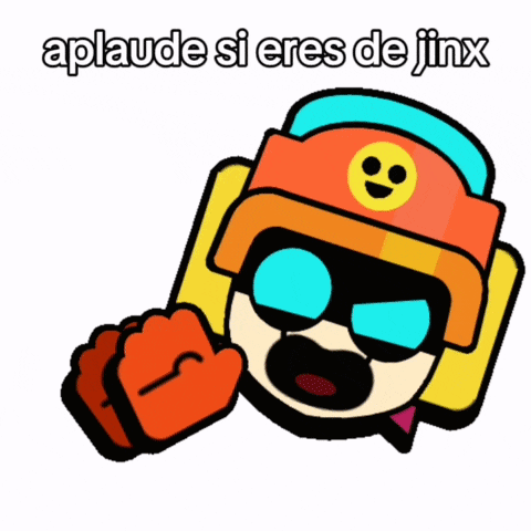 a cartoon character with a fist in the air and the words " aplaude si eres de jinx " below him