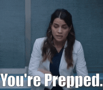 a woman in a lab coat with the words you 're prepped below her