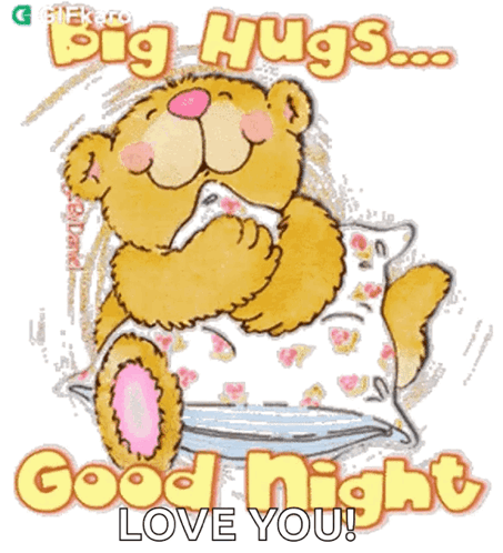 Big Hugs Good Night Gifkaro GIF - Big Hugs Good Night Gifkaro Teddy Bear GIFs