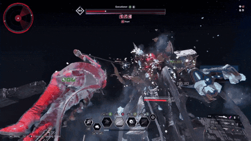 a screenshot of a video game showing a character being killed