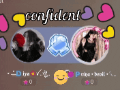 a screenshot of a video game with the words confident on it
