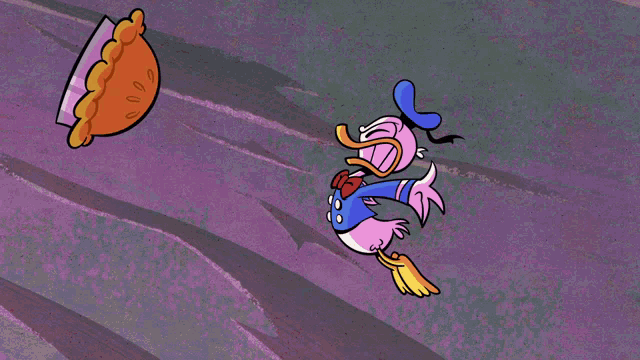 Donald Duck Pie GIF - Donald Duck Pie Battered GIFs