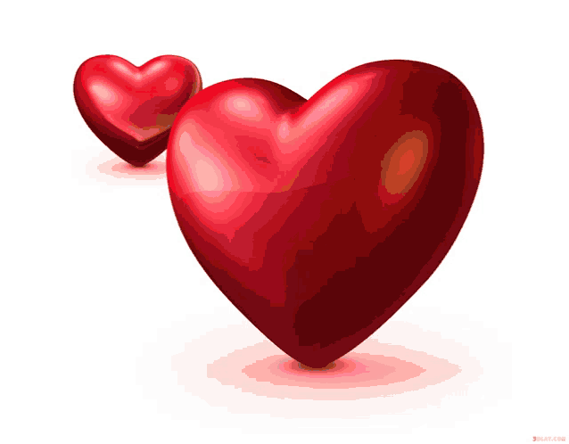 a couple of red hearts on a white background with a watermark that says slat.com