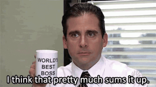 a man in a suit and tie is holding a mug that says `` world 's best boss `` .