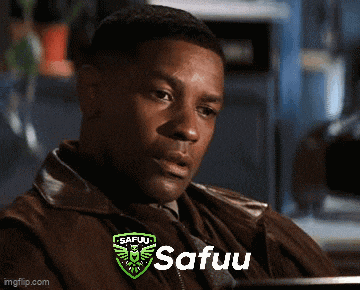 a man wearing a brown jacket with a safuu logo on his chest