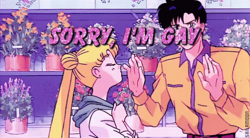 Sailor Moon Sorry I'M Gay. GIF - Sailor Moon Gay GIFs