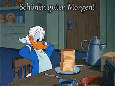 Donald Ducks Frühstück GIF - Guten Morgen Donald Duck Frühstück GIFs