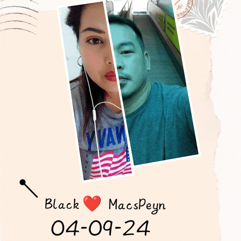 a picture of a man and a woman with the date 04-09-2024