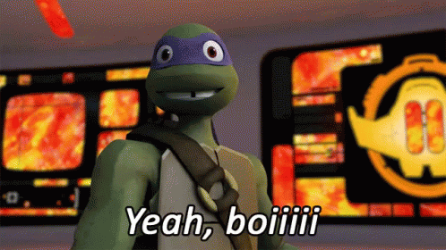 Tmnt Yeah, Boi GIF - Teenage Mutant Ninja Turtles Yes Fistbump GIFs