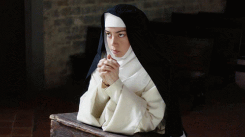 Me Praying GIF - Me Praying Nun GIFs