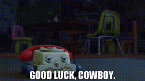 Toy Story Chatter Telephone GIF - Toy Story Chatter Telephone Good Luck Cowboy GIFs