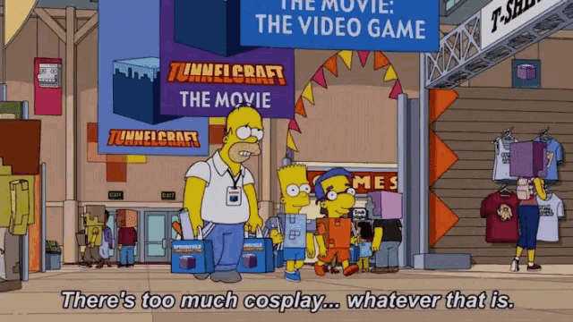 Too Much Cosplay The Simpsons GIF - Too Much Cosplay The Simpsons GIFs