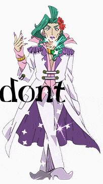 a drawing of a man with green hair and the word do n't