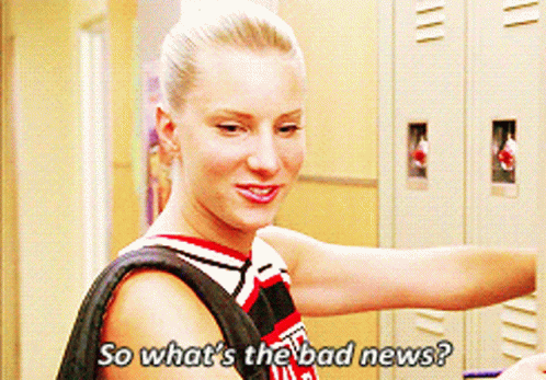 Glee Brittany Pierce GIF - Glee Brittany Pierce Bad News GIFs