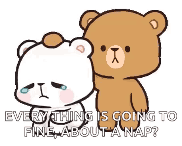 two teddy bears are standing next to each other .