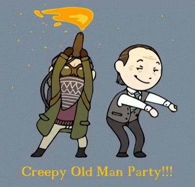 Untildawn Creepy Old Man Party GIF - Untildawn Creepy Old Man Party Lit GIFs