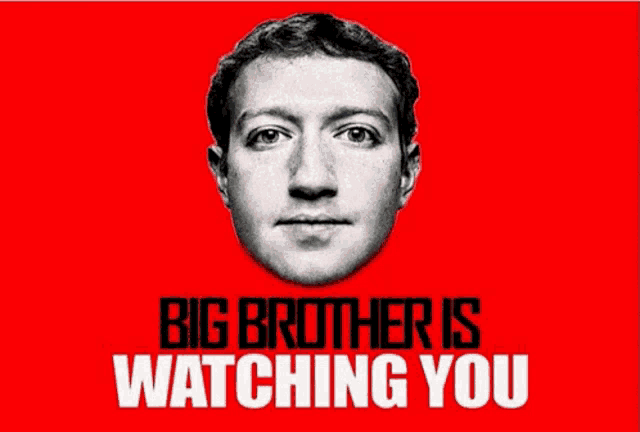a poster with a man 's face and the words " big brother is watching you " below it