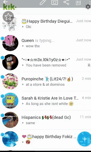 a screenshot of a messaging app on a cell phone