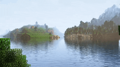a small island in the middle of a river