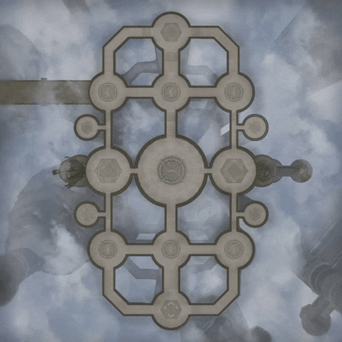 an aerial view of a building with a circular design