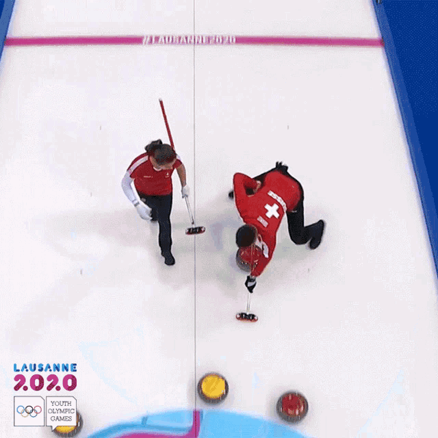 Curling Youth Olympic Games GIF - Curling Youth Olympic Games Missed Point GIFs