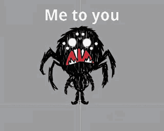 a cartoon spider is holding a sword and a spider web in his hand .