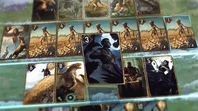 Multiple Attacks Gwent GIF - Multiple Attacks Gwent Gwent The Witcher Card Game GIFs