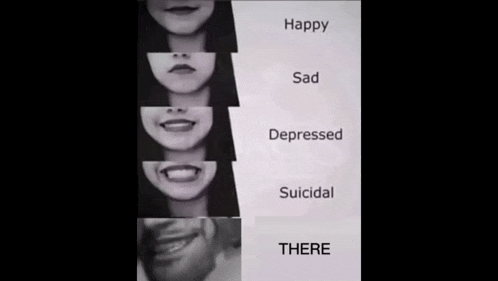 a black and white photo of a woman 's face showing different emotions .