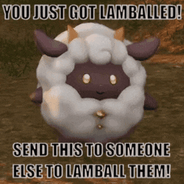 a picture of a sheep with a caption that says " you just got lambelled send this to someone else to lambell them "