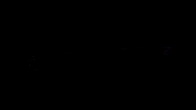 a purple light is shining on a black background and the word thepda1k is visible .