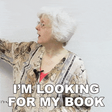 I'M Looking For My Book Gill GIF - I'M Looking For My Book Gill Engvid GIFs