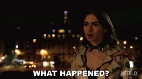 What Happened Emily Cooper GIF - What Happened Emily Cooper Lily Collins GIFs