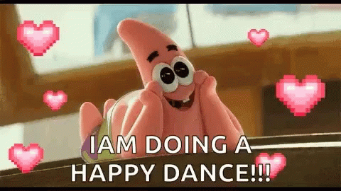 I Am Doing A Happy Dance Patrick Star GIF - I Am Doing A Happy Dance Patrick Star GIFs
