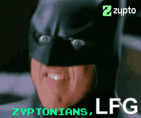 a picture of a man in a batman mask with zyptonians lfg on the bottom