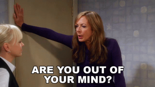 Are You Out Of Your Mind Bonnie Plunkett GIF - Are You Out Of Your Mind Bonnie Plunkett Allison Janney GIFs