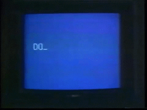 a blue screen that says does this stu