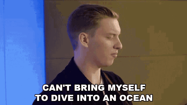 Cant Bring Myself To Dive Into An Ocean George Ezra GIF - Cant Bring Myself To Dive Into An Ocean George Ezra Pretty Shining People Song GIFs