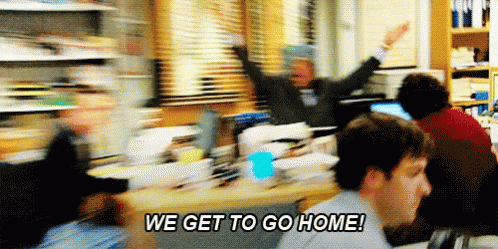 We Get To Go Home The Office GIF - We Get To Go Home The Office Go Home For The Day GIFs