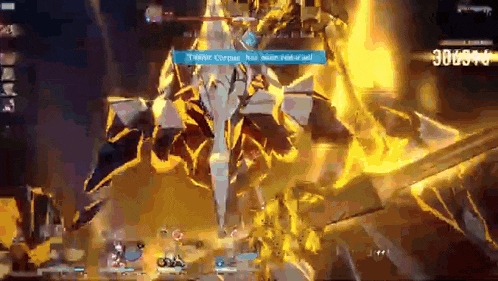 a screenshot of a video game shows a character being attacked by a monster