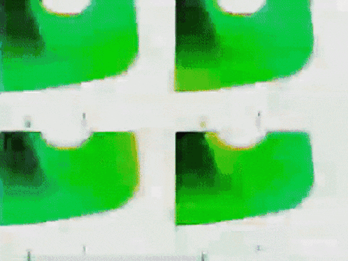 a collage of four images of a person 's face with a blue background