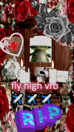 a collage of flowers and candles with the words rip on the bottom