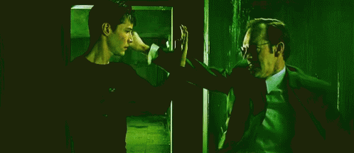 One Handed Defense - The Matrix GIF - The Matrix Keanu Reeves Neo GIFs