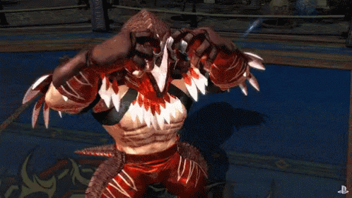 Tizoc King Of Fighters Videojuego Peleador GIF - Dinosaur Rage Video Game GIFs