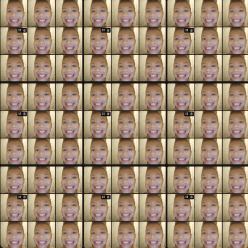 a collage of images of a smiling child with the number 11 on the bottom