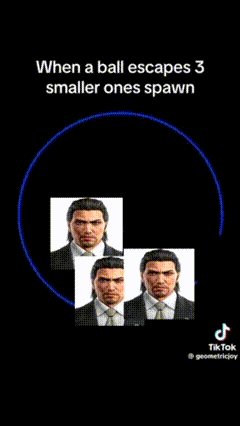 a man in a suit and tie is surrounded by a green circle