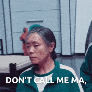 a woman says " don 't call me ma " in a green jacket